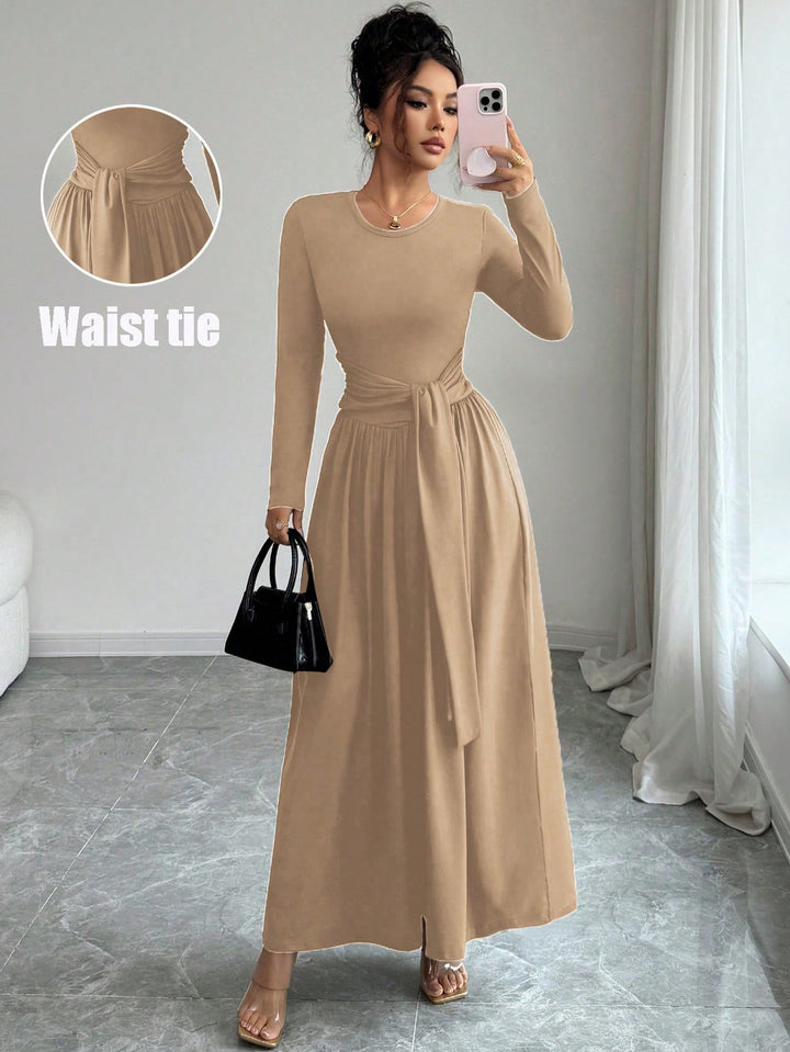 Rochie maxi SHEIN, kaki
