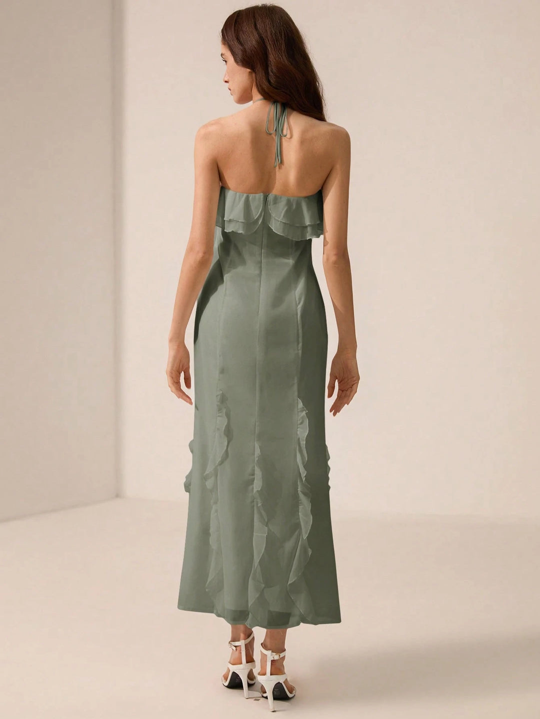 Rochie maxi SHEIN, verde