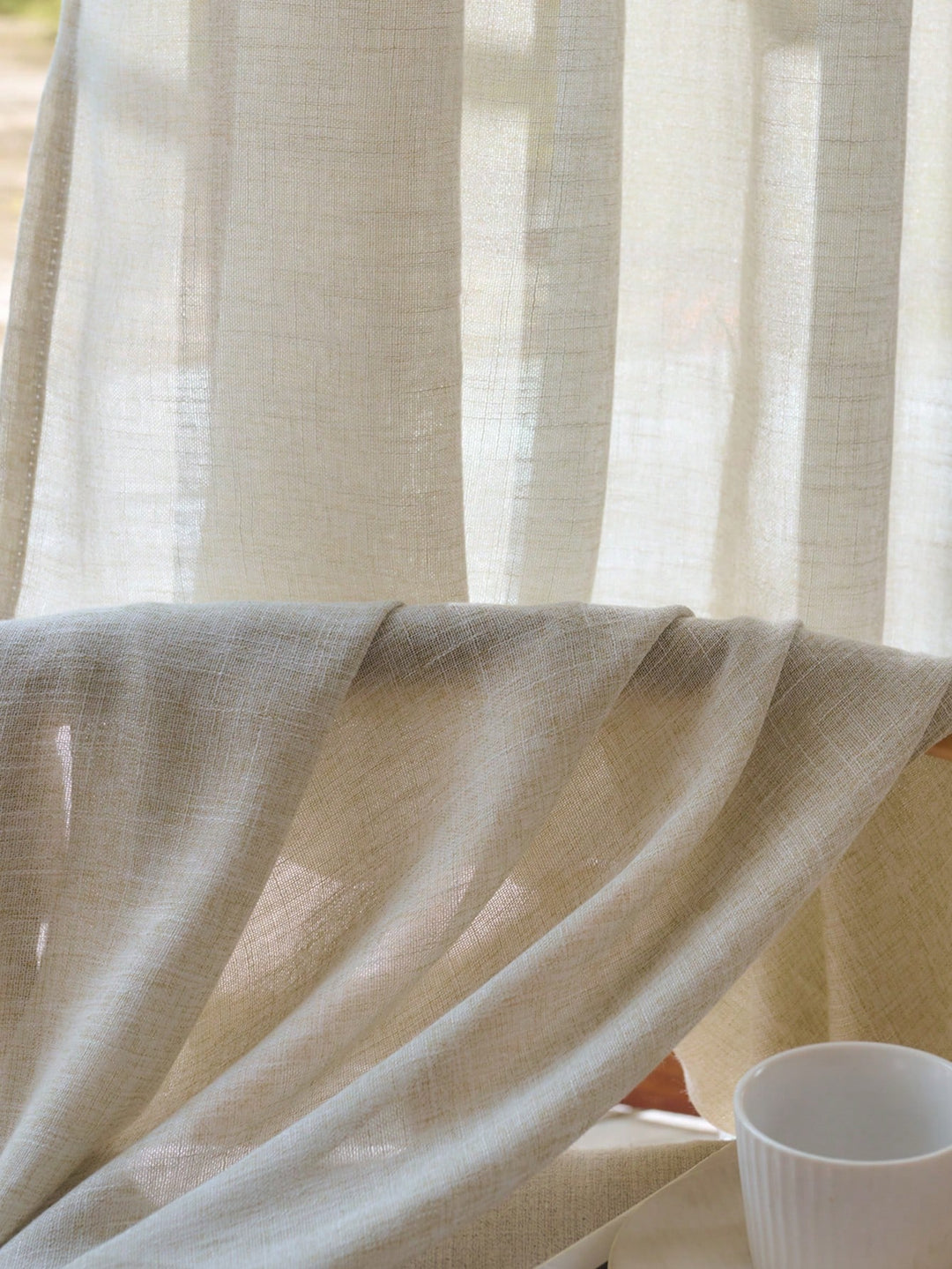 Shein függöny, bézs