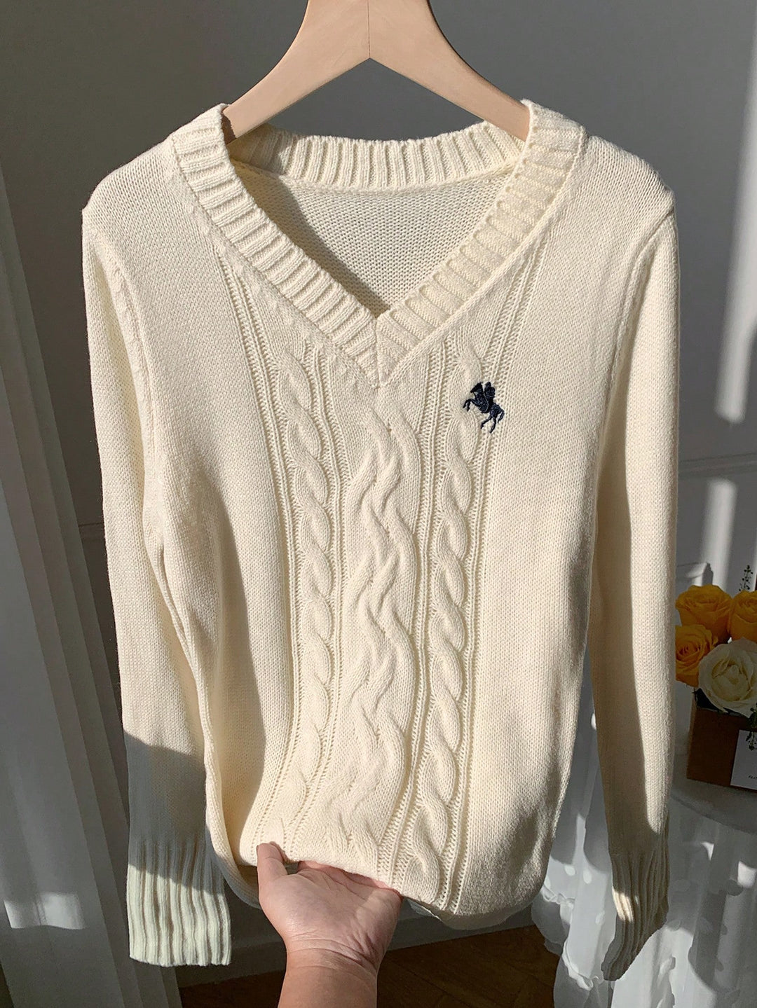 Pulover SHEIN, crem