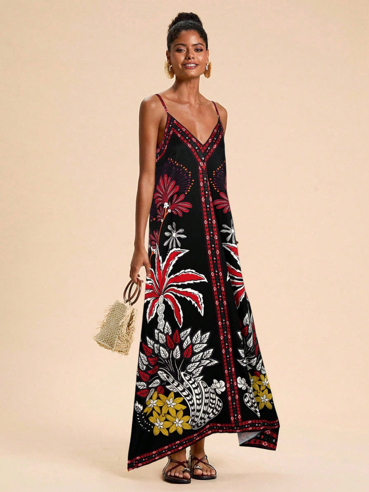 Rochie maxi SHEIN, mix culori