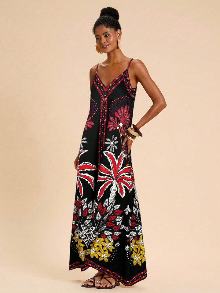 Rochie maxi SHEIN, mix culori