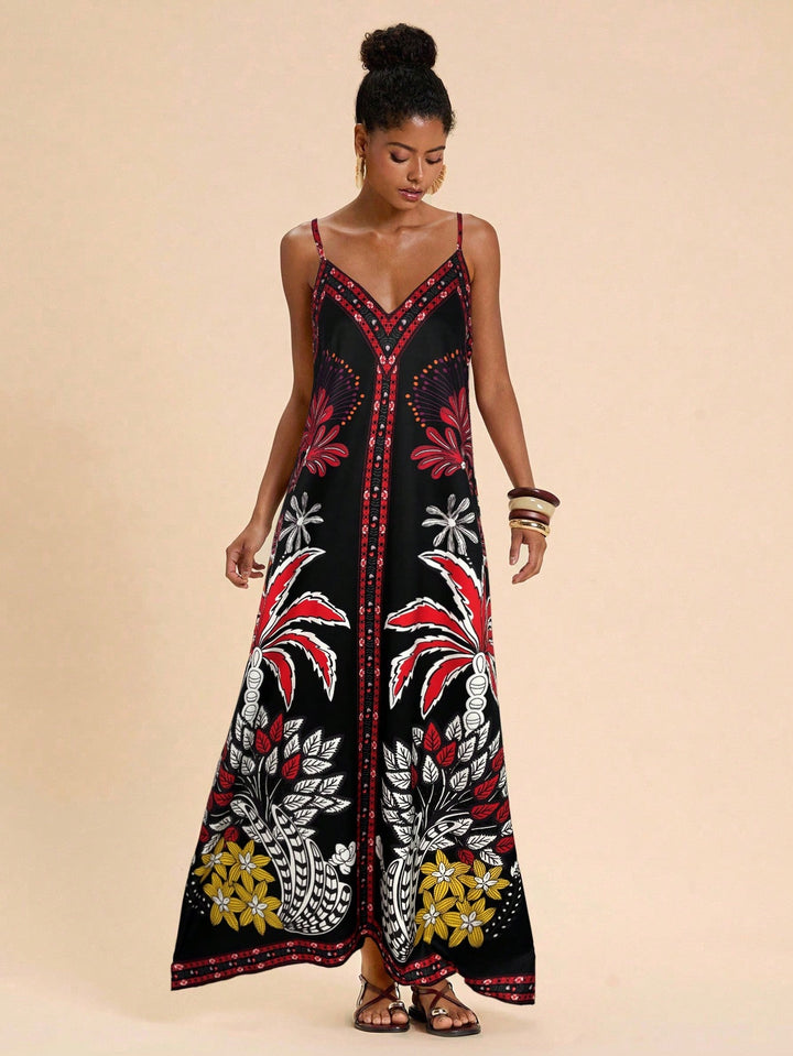 Rochie maxi SHEIN, mix culori