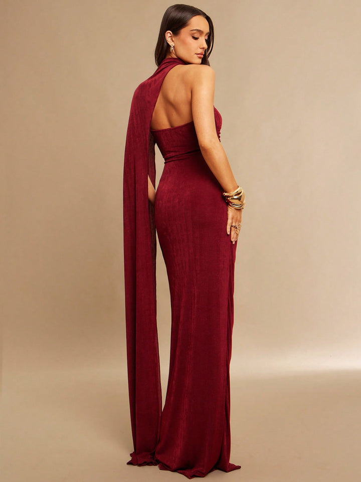 Rochie maxi SHEIN, vișiniu