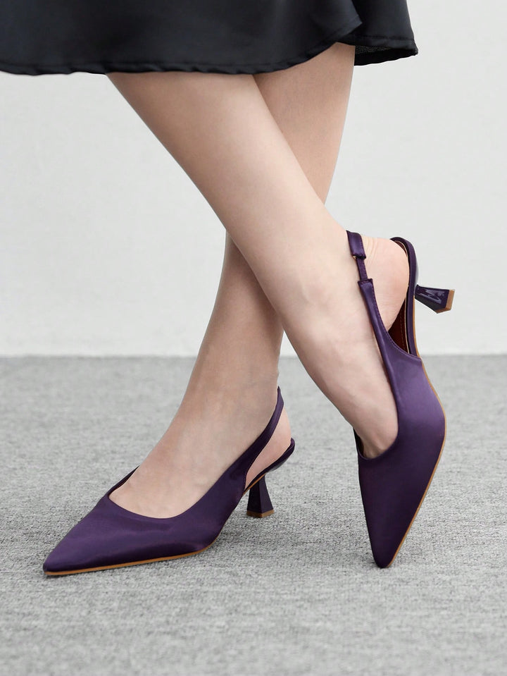 Pantofi cu toc SHEIN, mov