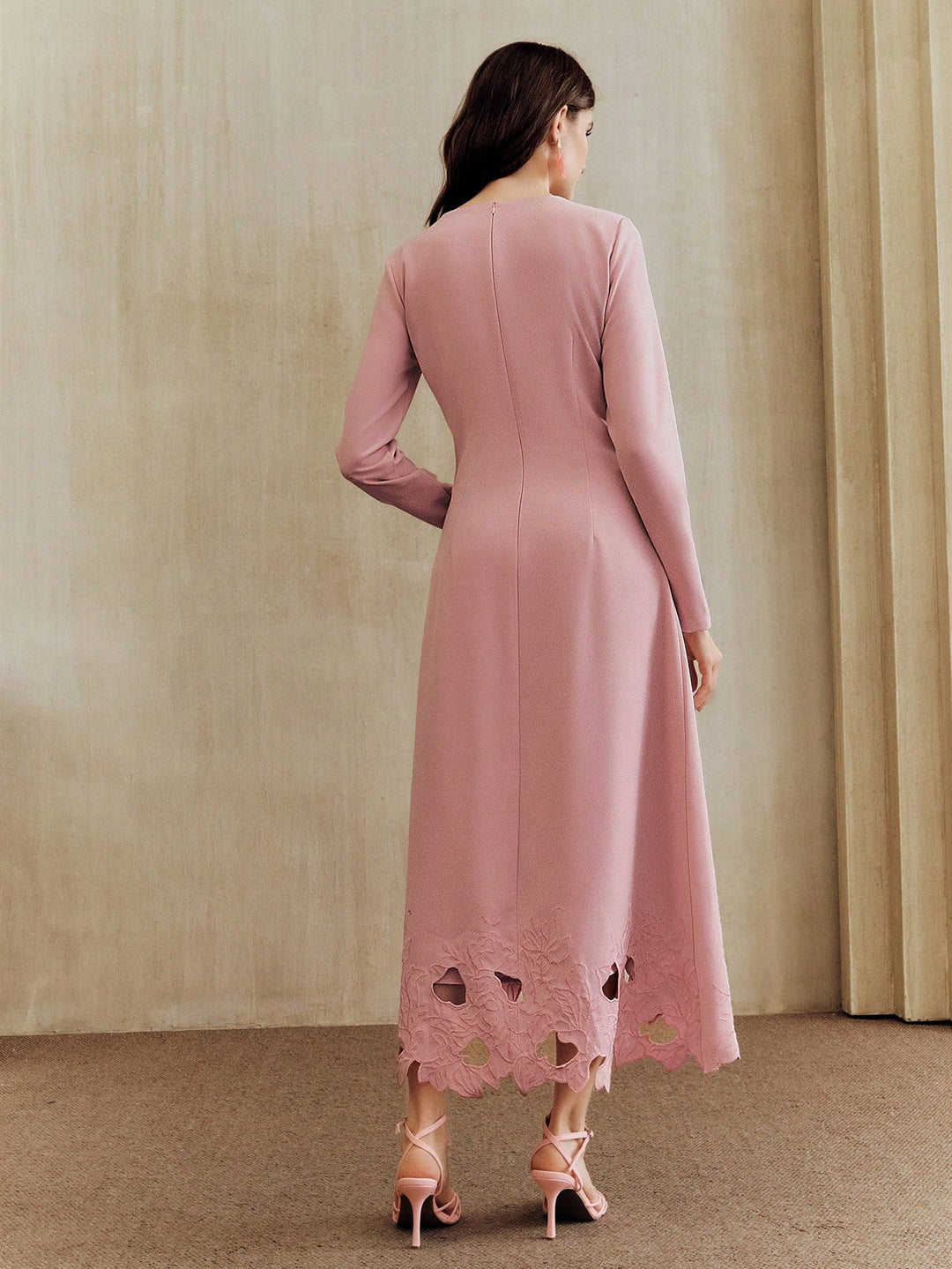 Rochie midi SHEIN, roz