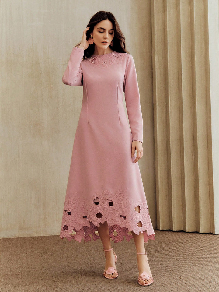 Rochie midi SHEIN, roz