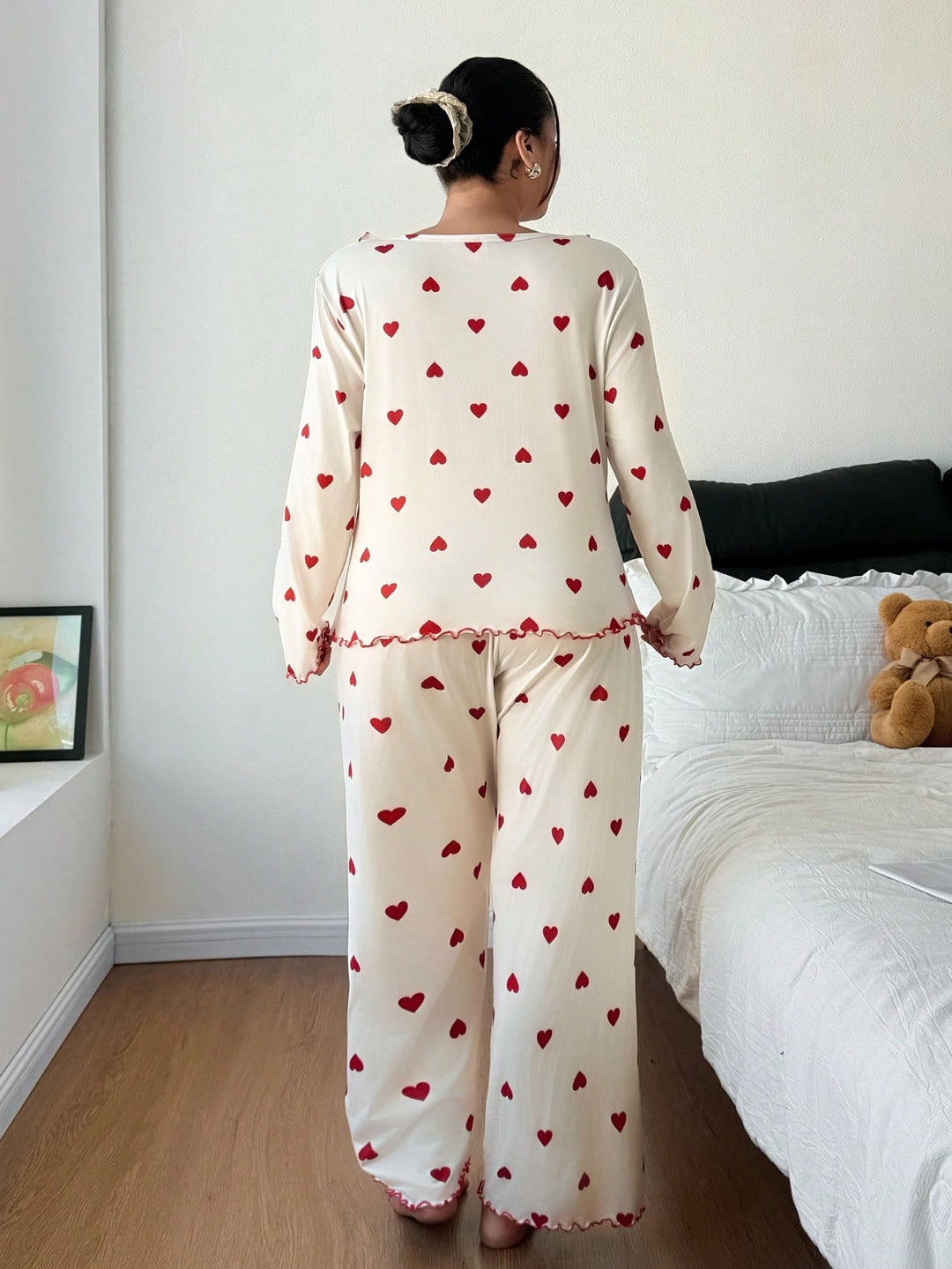 Set pijamale SHEIN, bej