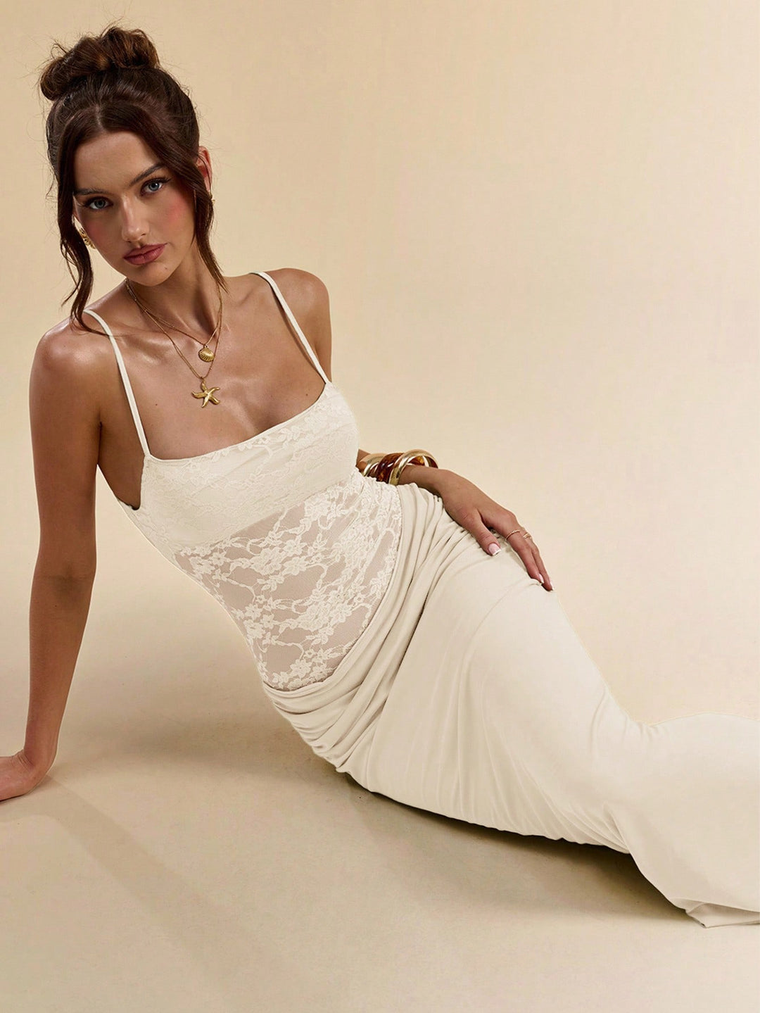 Rochie maxi SHEIN, portocaliu
