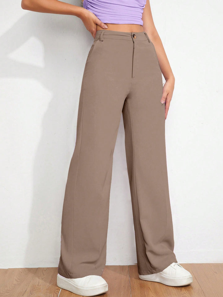 Pantaloni SHEIN, maro