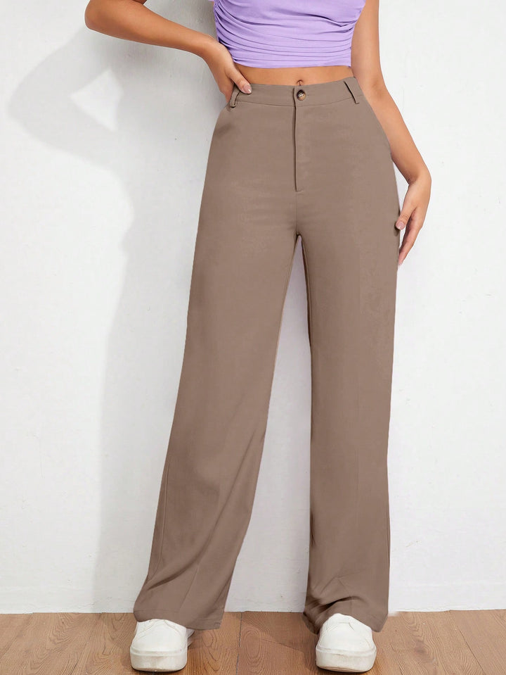 Pantaloni SHEIN, maro