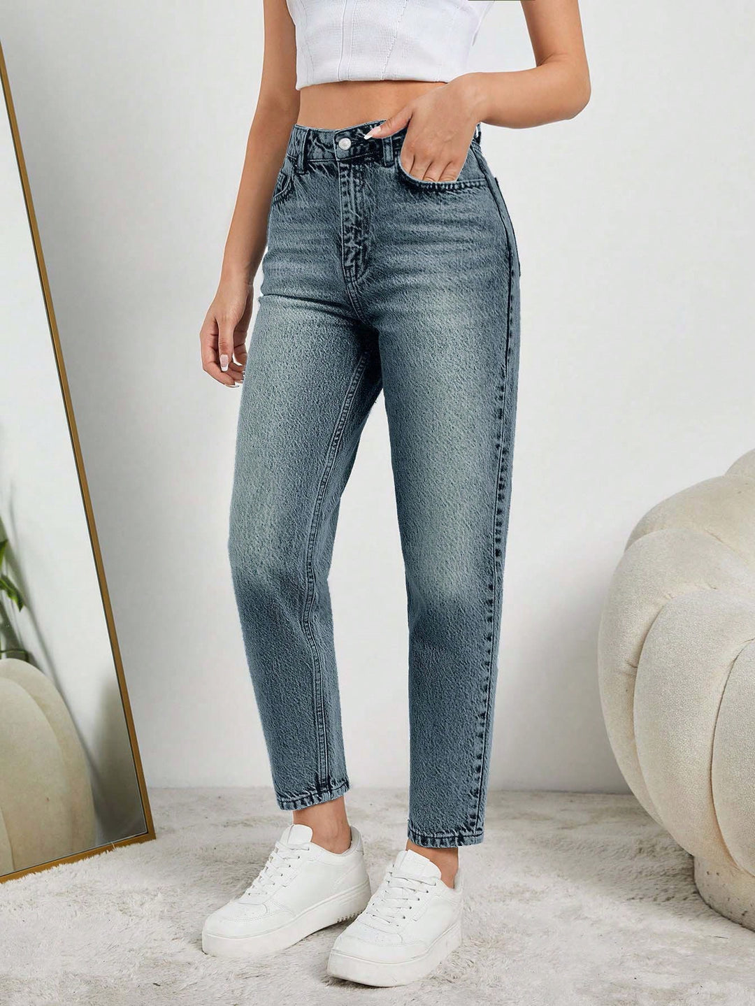 Jeans SHEIN, albastru