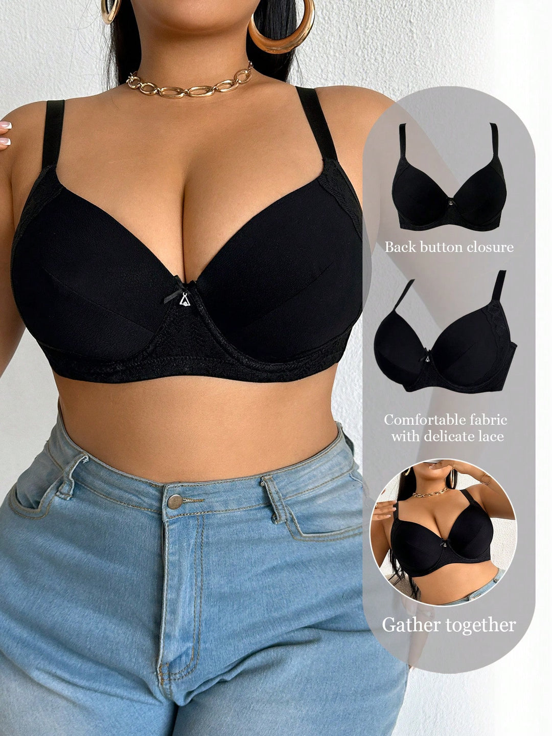 Sutien SHEIN, negru