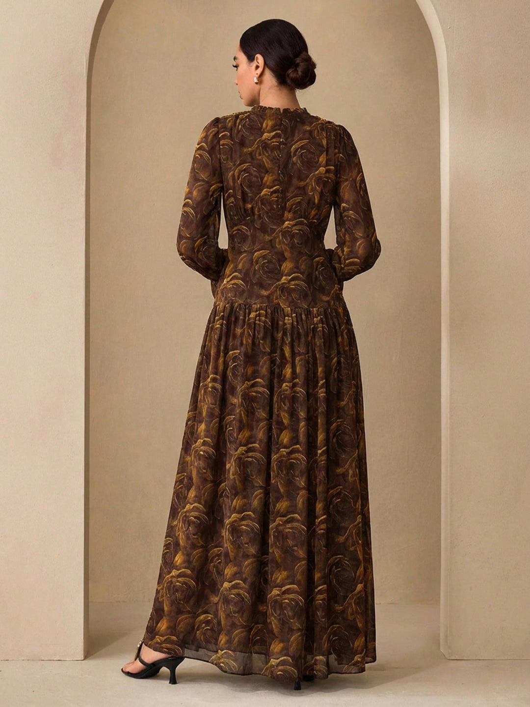 Rochie maxi SHEIN, maro