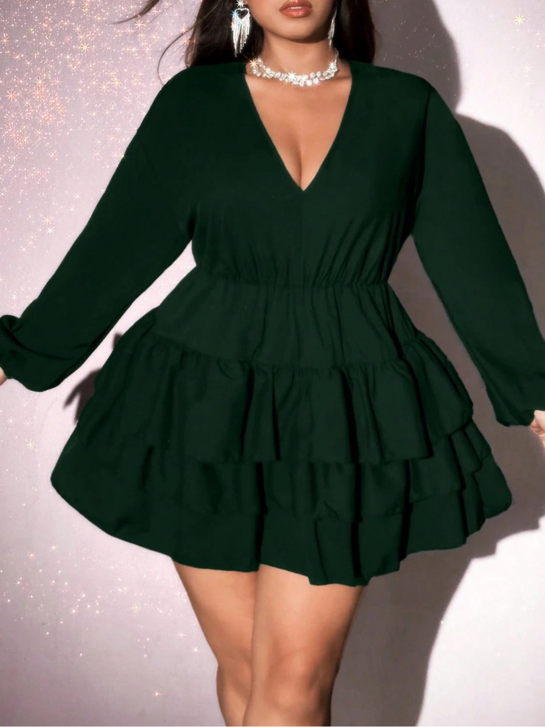 Rochie mini SHEIN, verde