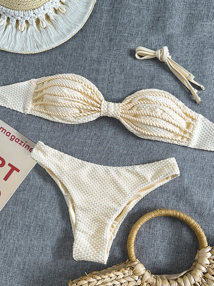 Set bikini SHEIN, bej