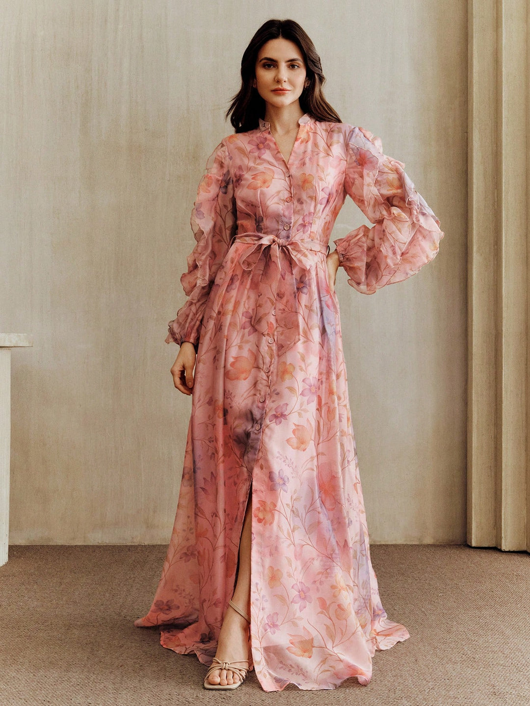 Rochie maxi SHEIN, roz