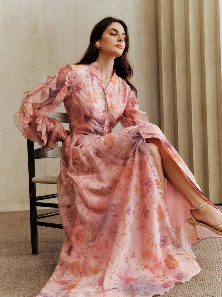 Rochie maxi SHEIN, roz