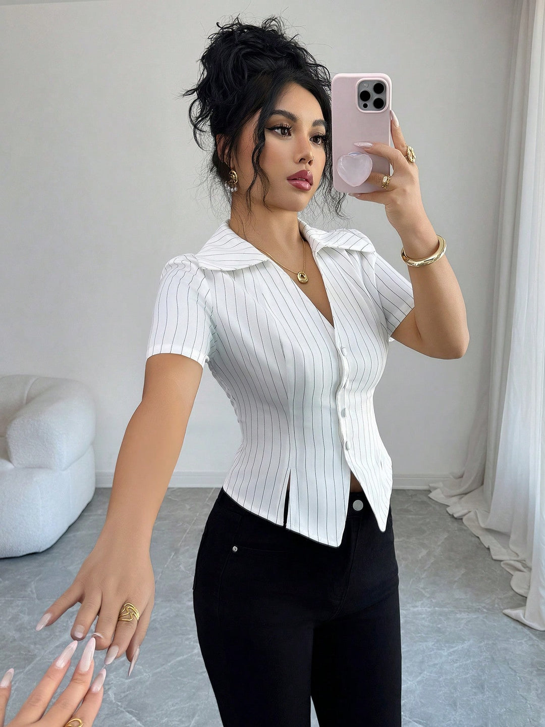Cămașă damă SHEIN, mix culori
