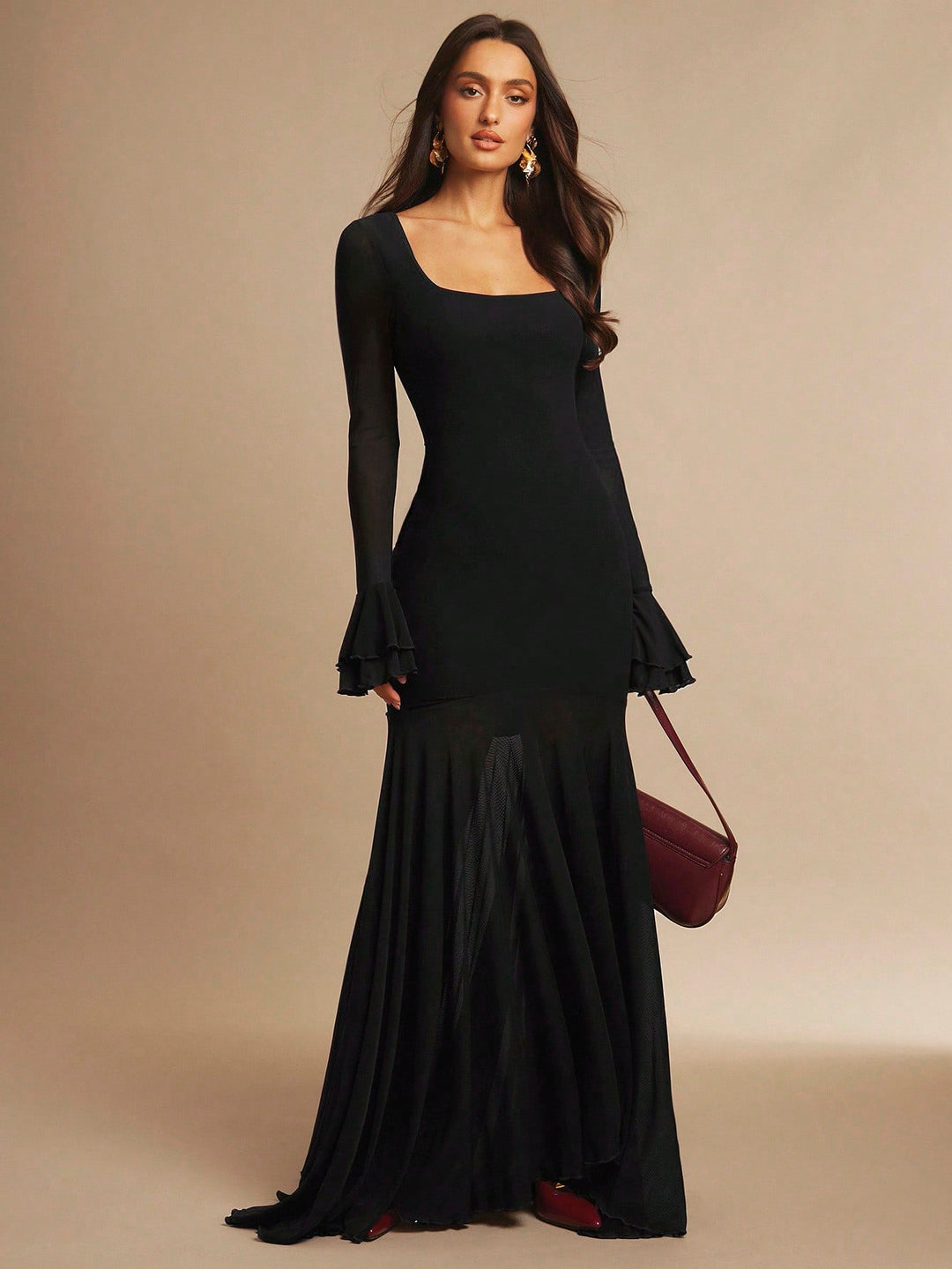 Rochie maxi SHEIN, negru
