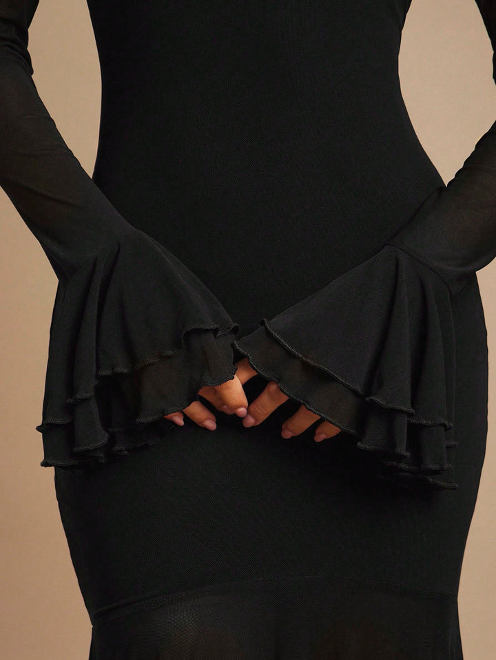Rochie maxi SHEIN, negru