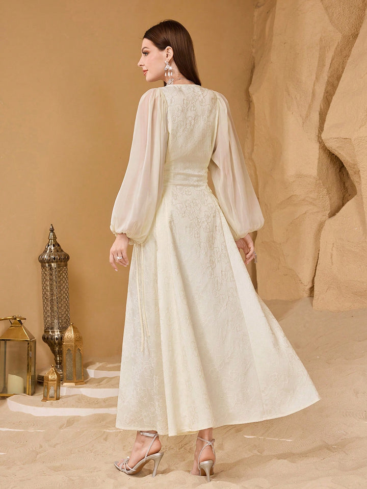 Rochie de ocazie SHEIN, crem