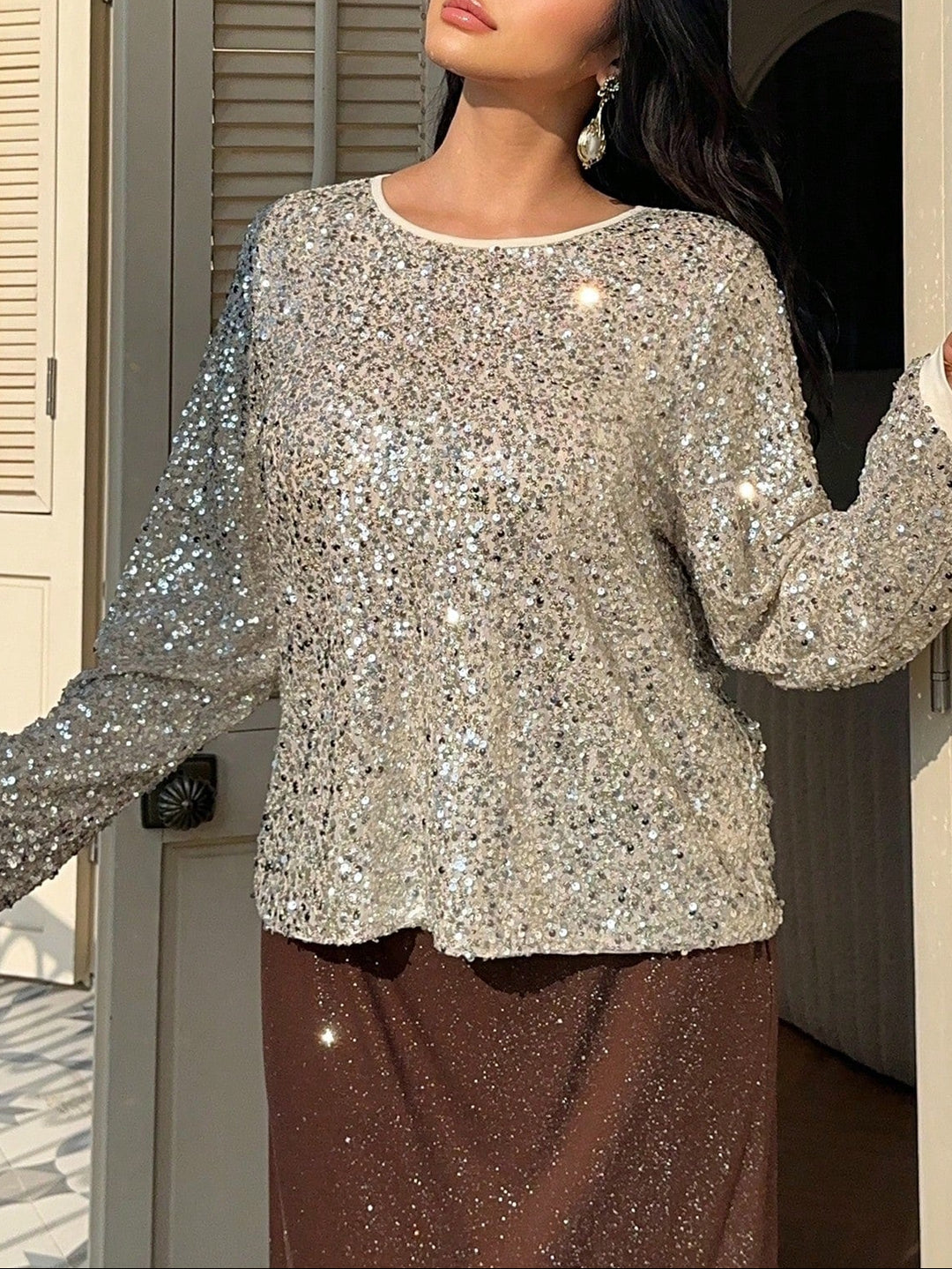 SHEIN blúz, arany