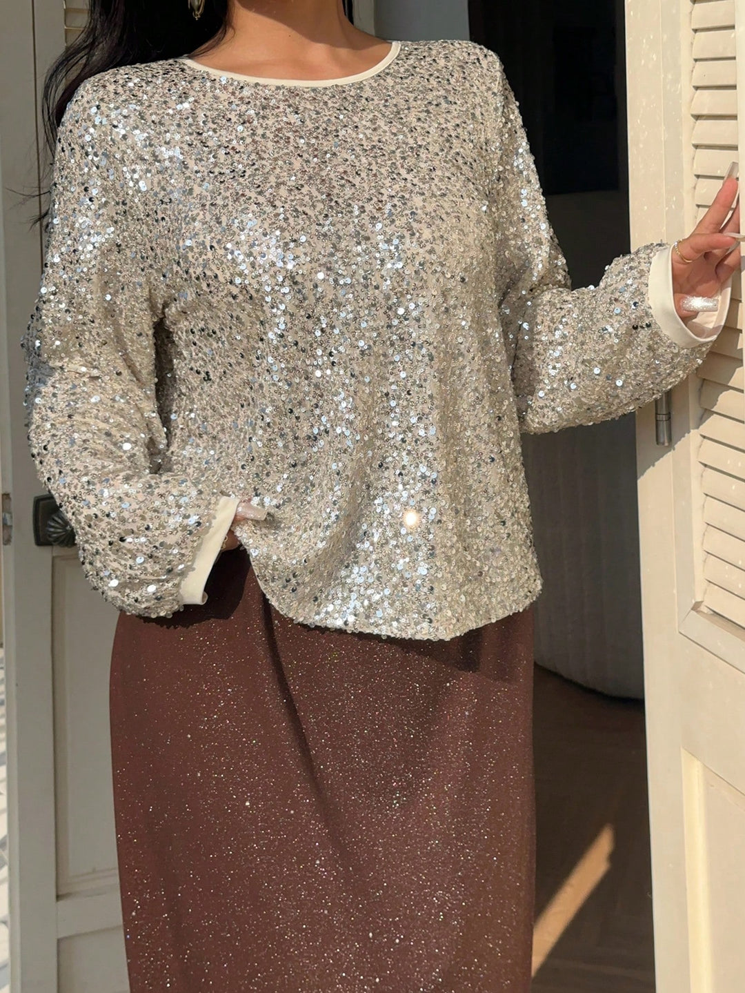 SHEIN blúz, arany