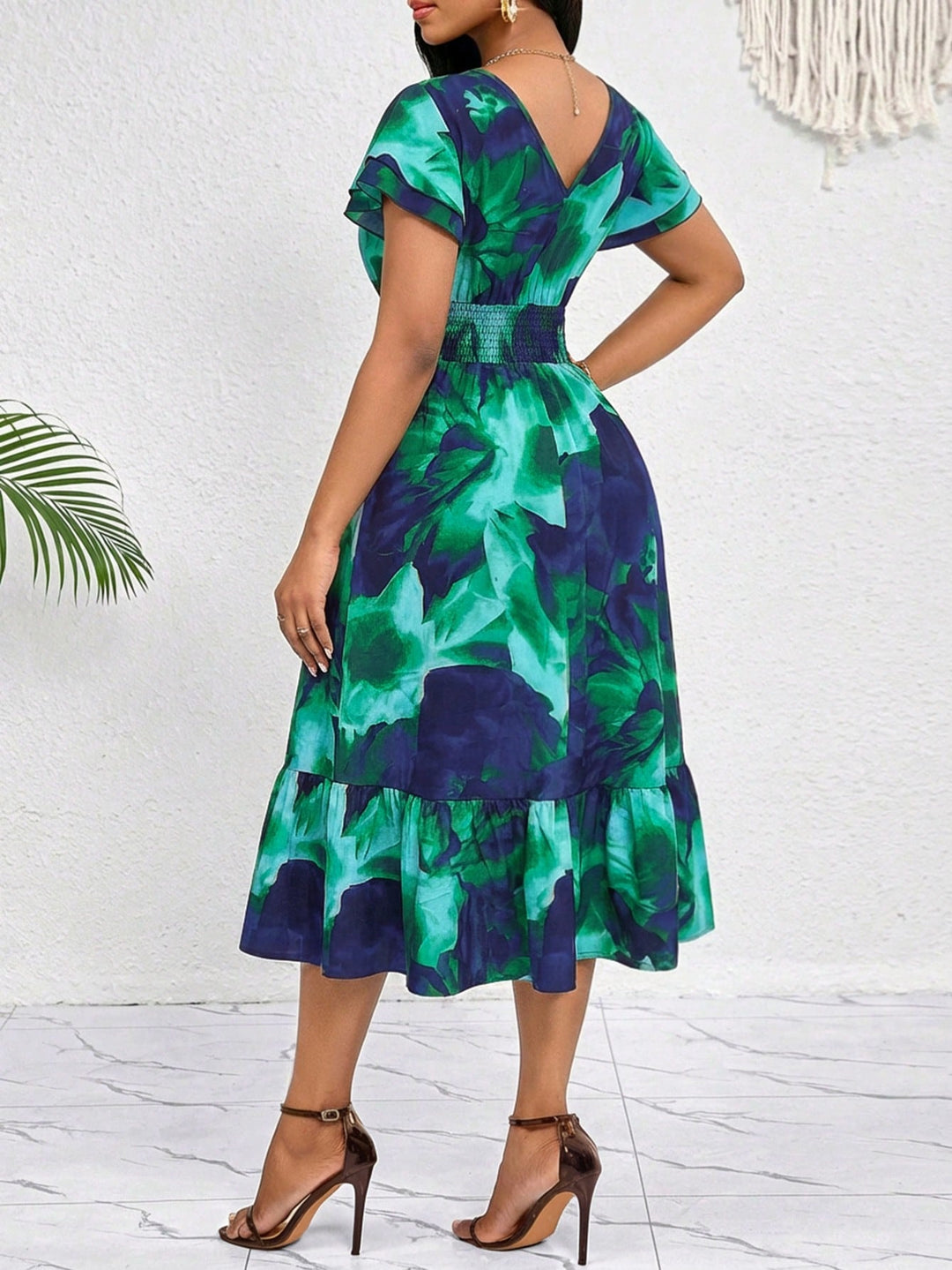 Rochie midi SHEIN, mix culori