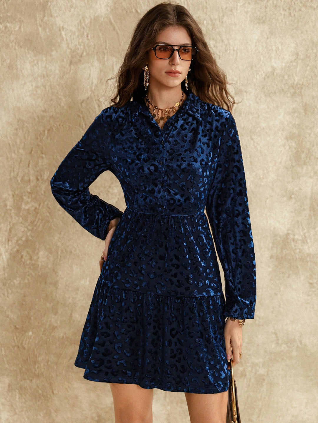 Rochie scurtă SHEIN, albastru