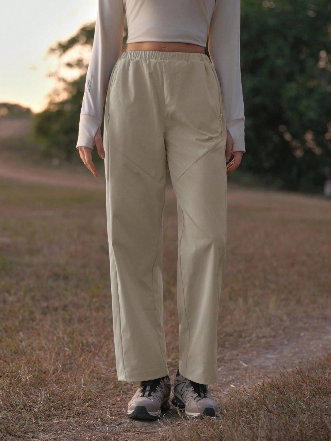 Pantaloni SHEIN, portocaliu