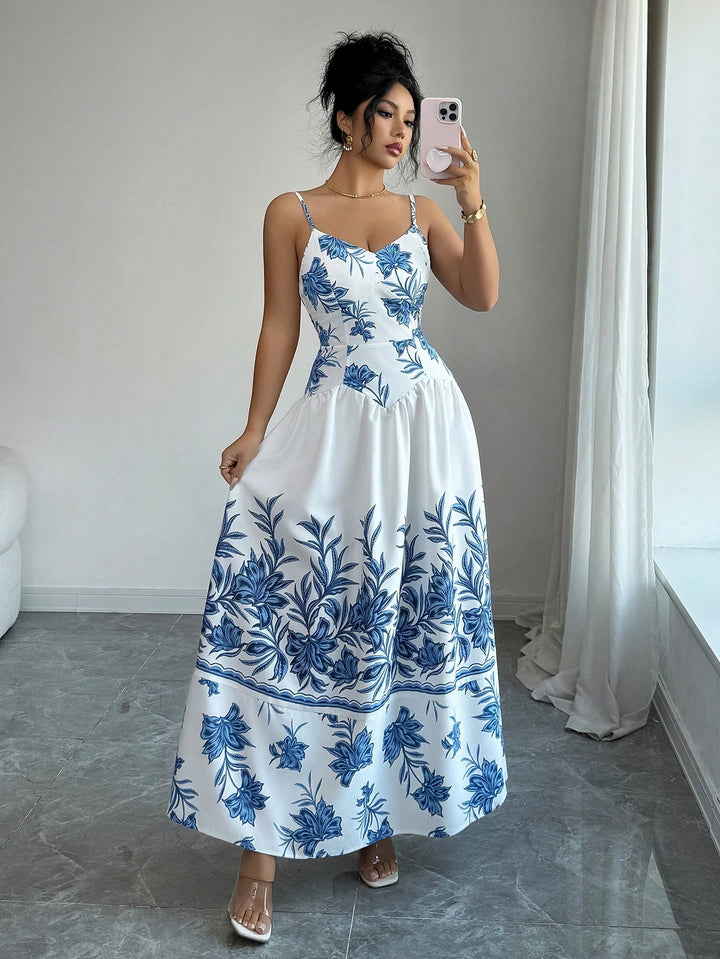 Rochie maxi SHEIN, albastru