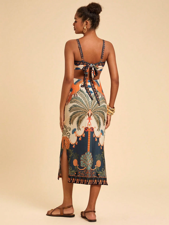 Rochie midi SHEIN, mix culori