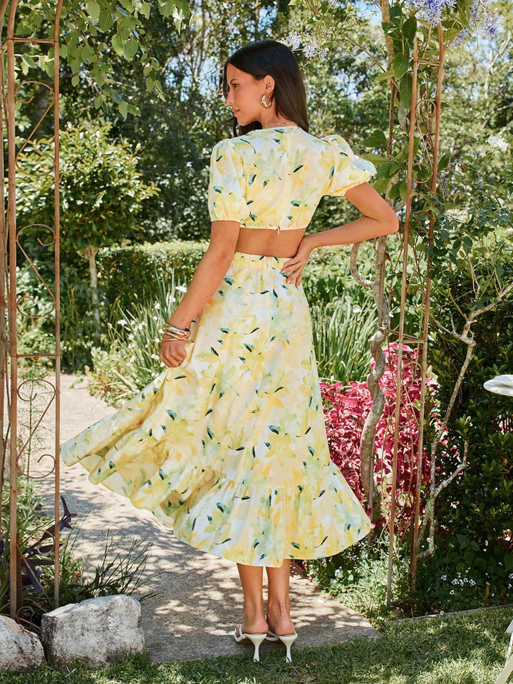 Rochie maxi SHEIN, galben