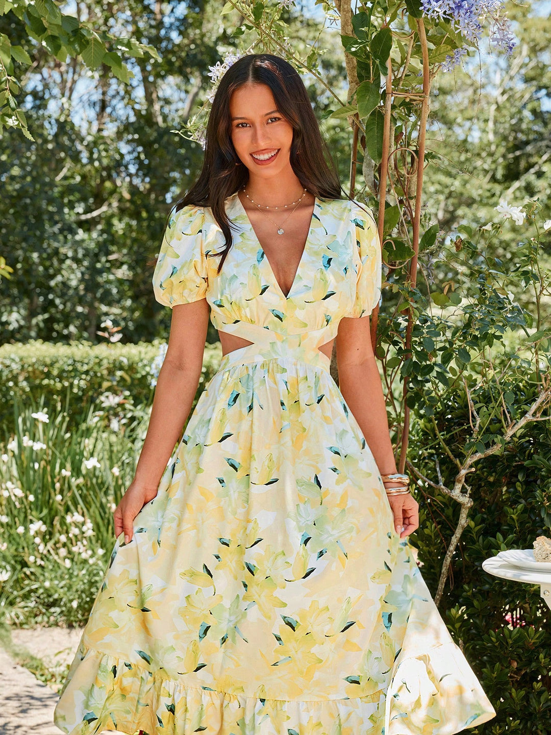 Rochie maxi SHEIN, galben