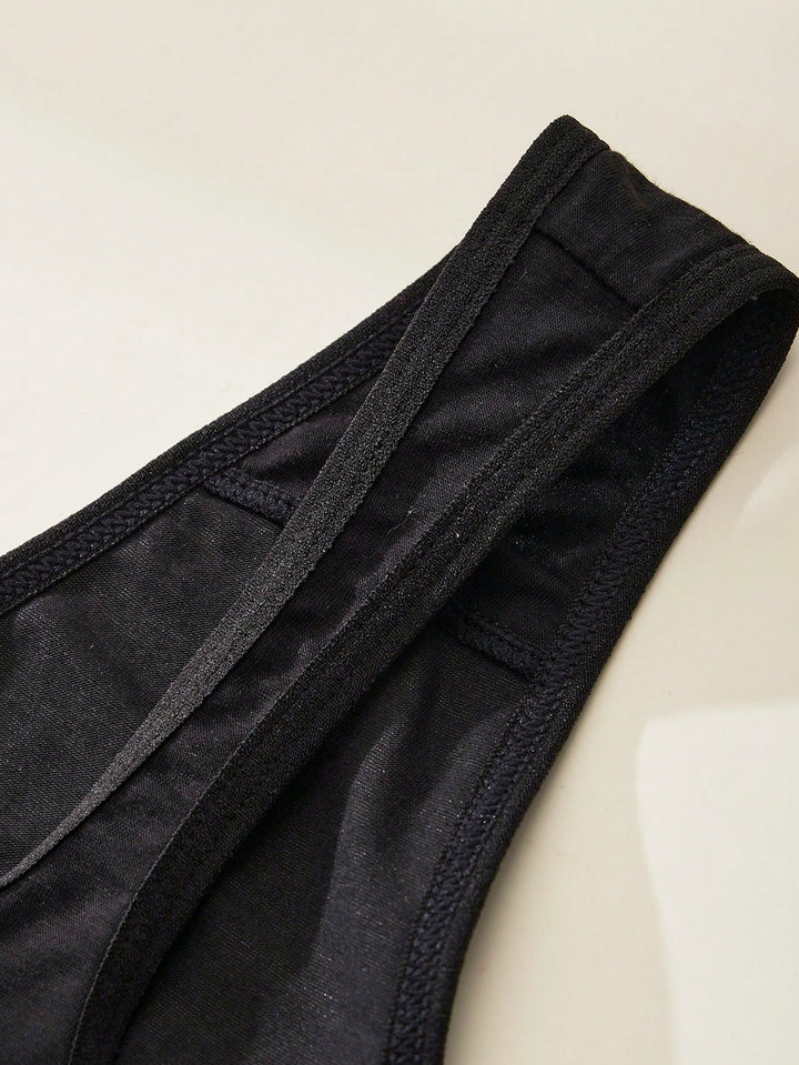 Slip tanga SHEIN, negru