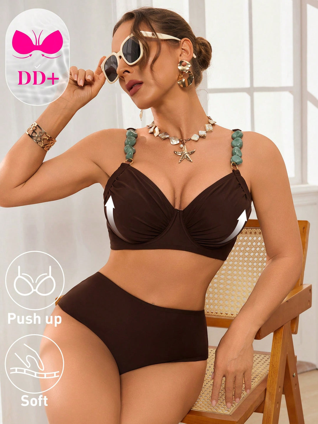 Set bikini SHEIN, maro