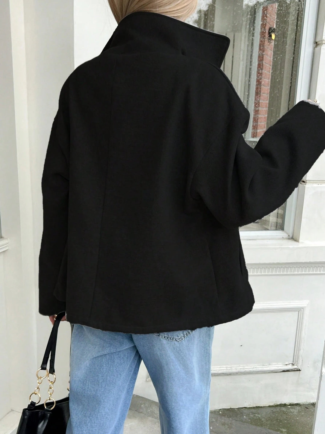 Palton scurt SHEIN, negru