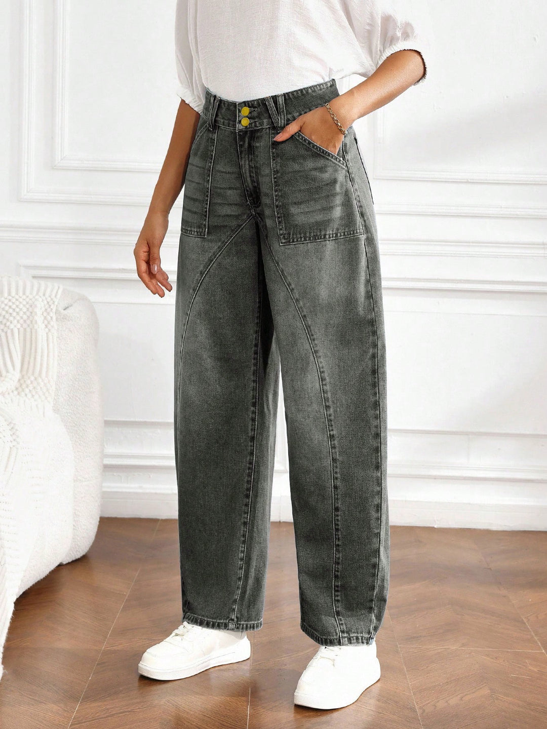 Jeans SHEIN, gri