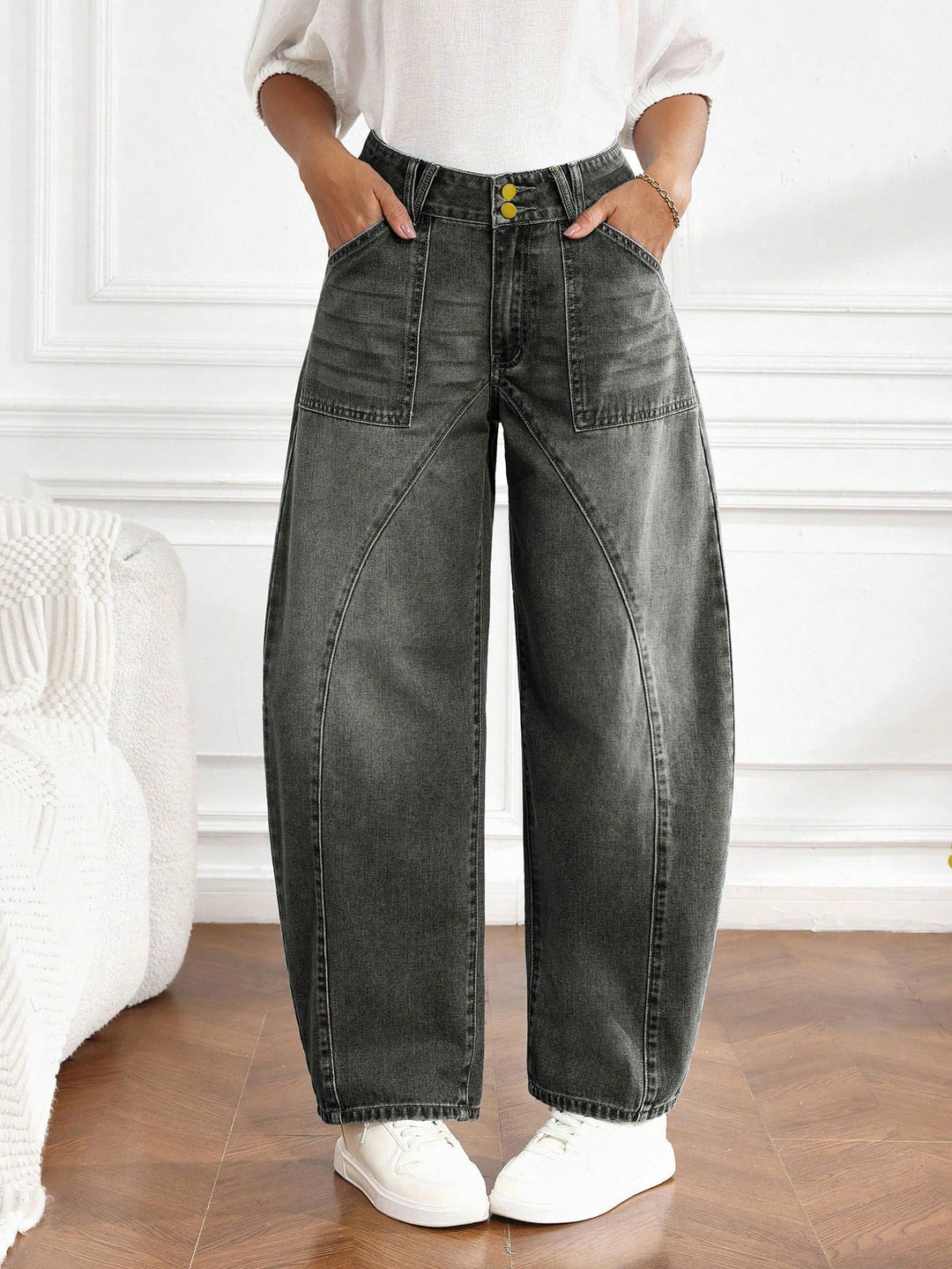 Jeans SHEIN, gri