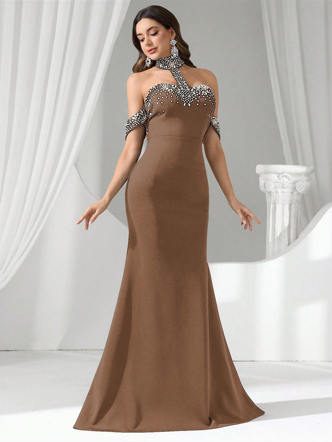 Rochie SHEIN, maro