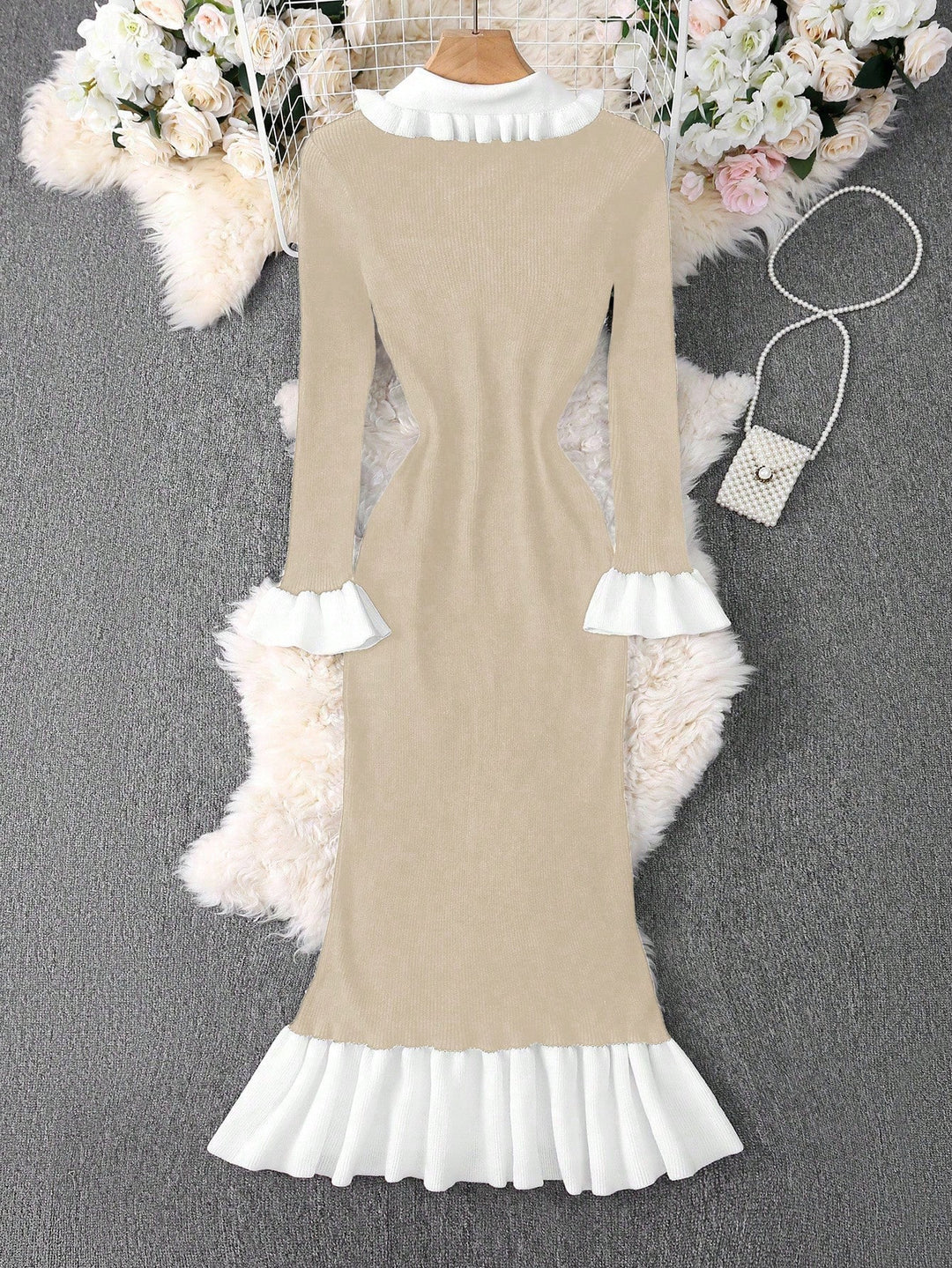 Rochie maxi  SHEIN, bej