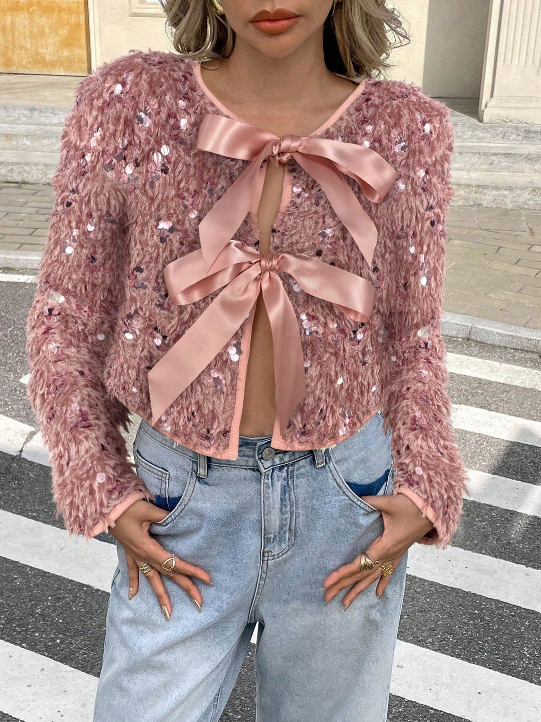Jachetă SHEIN, roz
