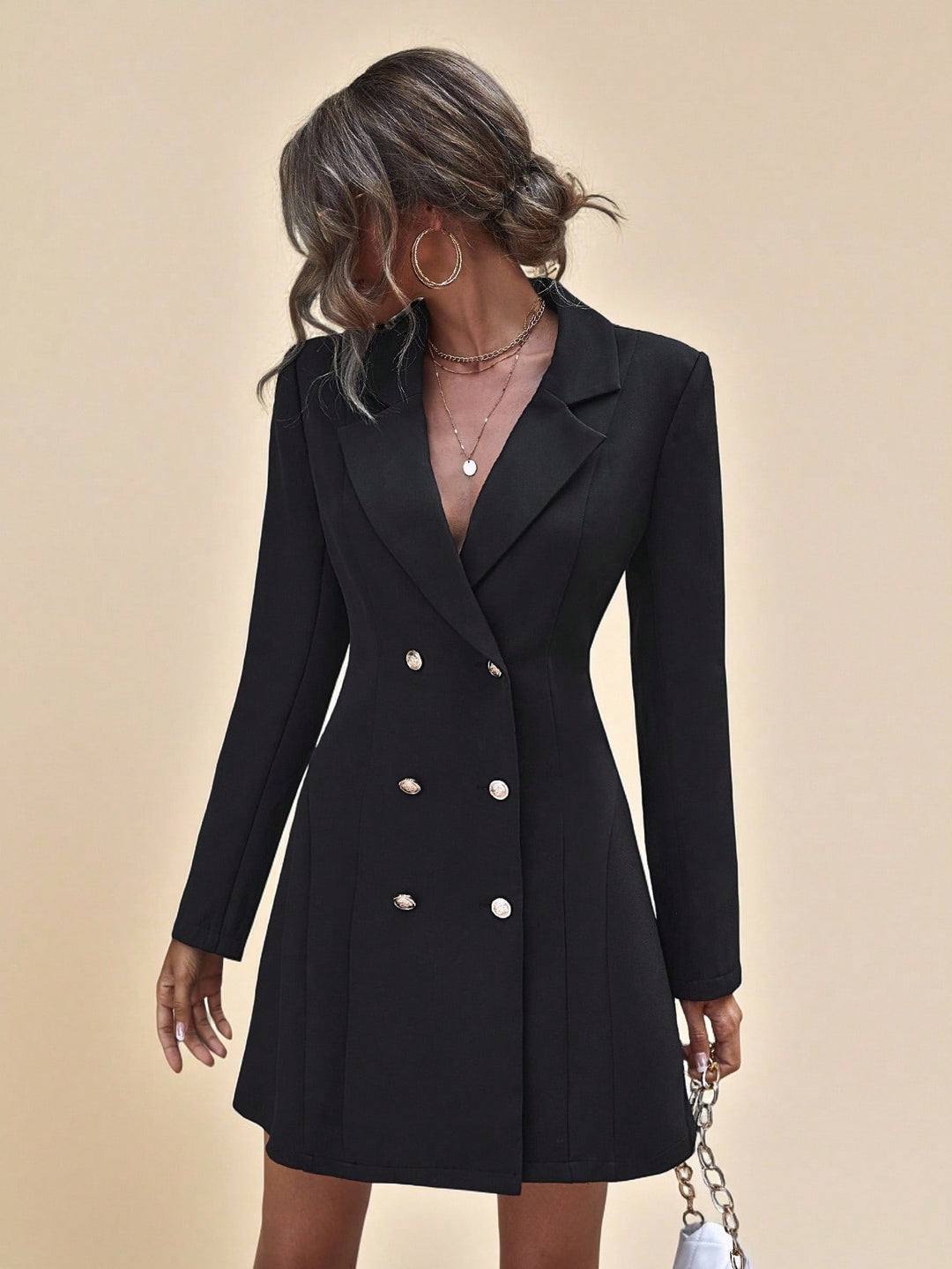 Sacou SHEIN, negru