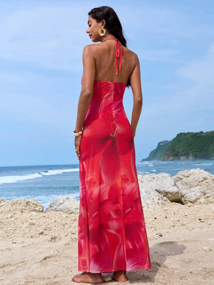 Rochie maxi SHEIN, roșu