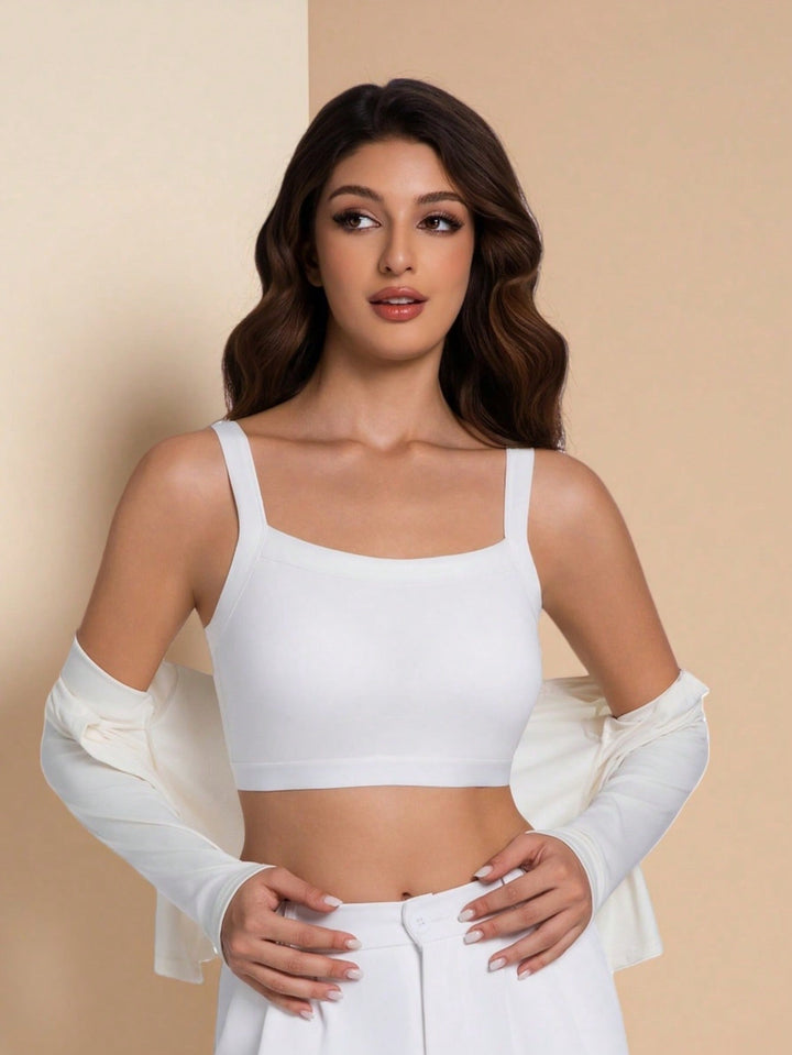 Bustieră sport SHEIN, alb