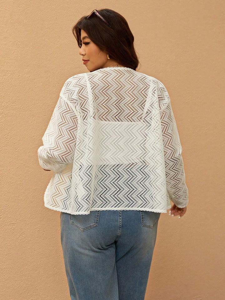 Cardigan SHEIN, alb