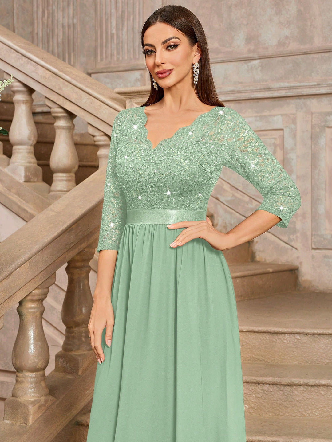 Rochie midi SHEIN, verde