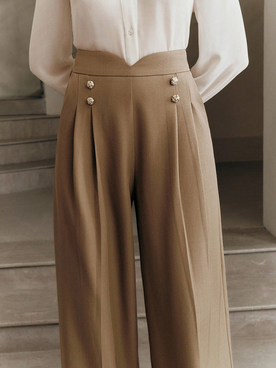 Pantaloni SHEIN, kaki