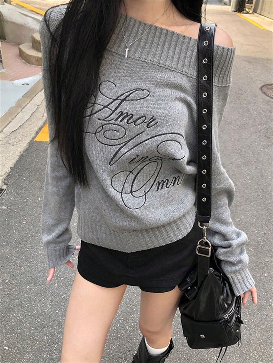 Pulover SHEIN, gri